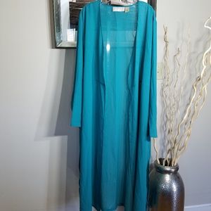 Blue Maxi Duster/Cover up Sz 26W